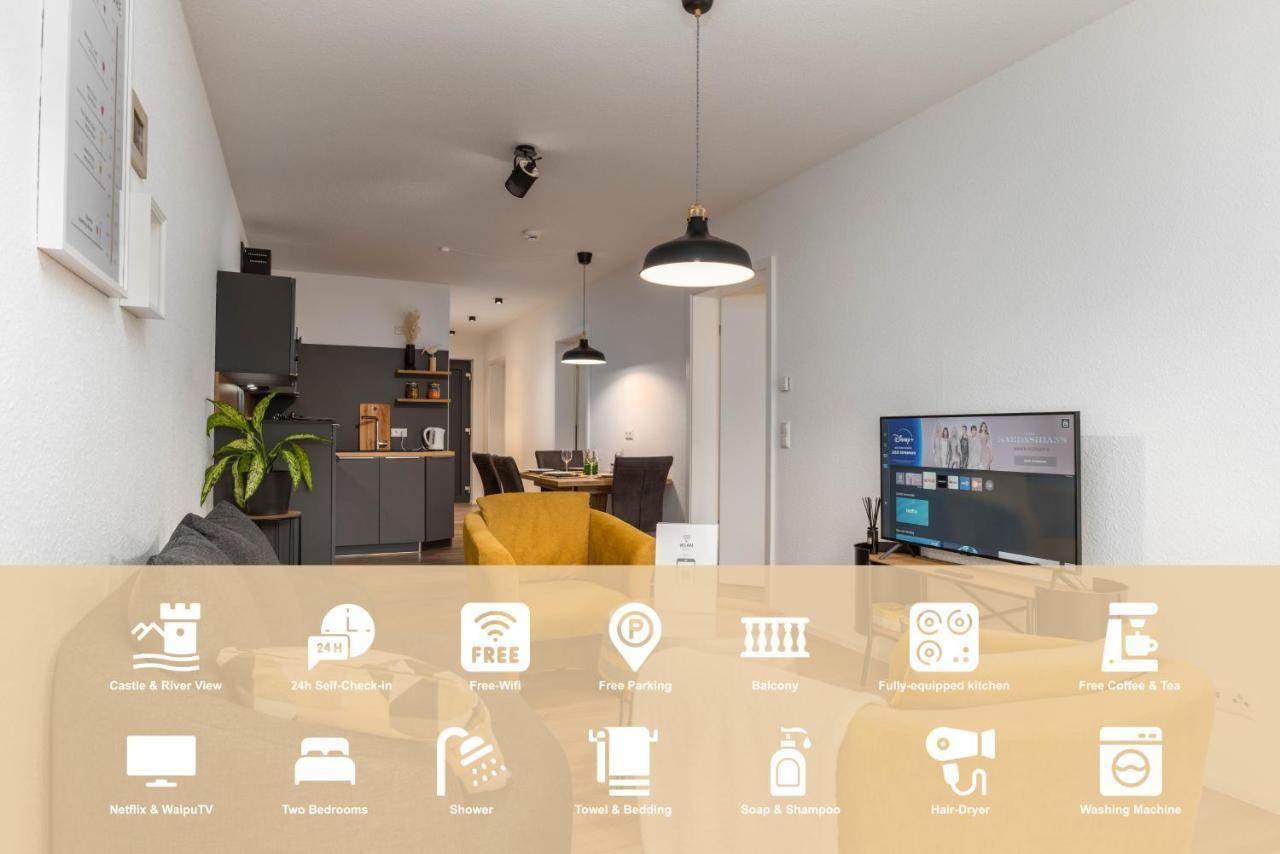 Vivamosel: Appartement Mit Mosel & Burgblick - Balkon - Parken - Aufzug - Fahrradraum コッヘム エクステリア 写真