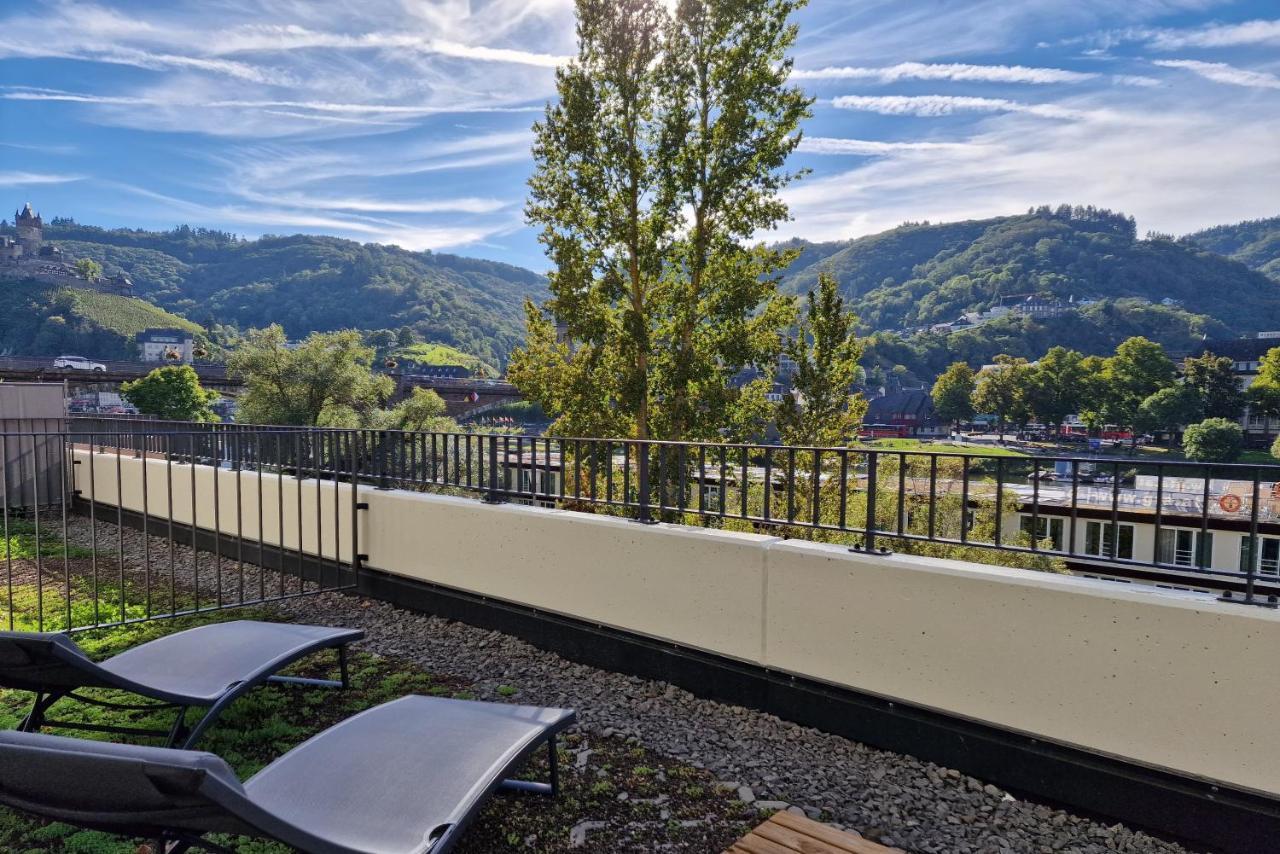 Vivamosel: Appartement Mit Mosel & Burgblick - Balkon - Parken - Aufzug - Fahrradraum コッヘム エクステリア 写真
